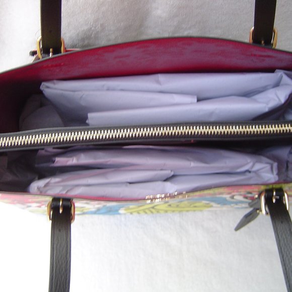 NEW AUTHENTIC COACH KEITH HARING MICKEY MOUSE MOLLIE TOTE #C6979 - Picture 10 of 14